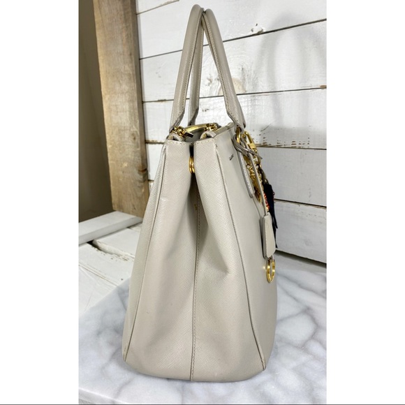 Prada Saffiano Galleria Double Zip Shoulder Bag - Picture 4 of 14